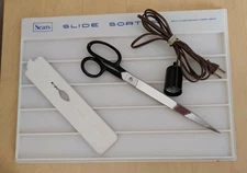 Vintage Sears Slide Sorter Illuminated   #9905 and Kodak ekta graphic tray