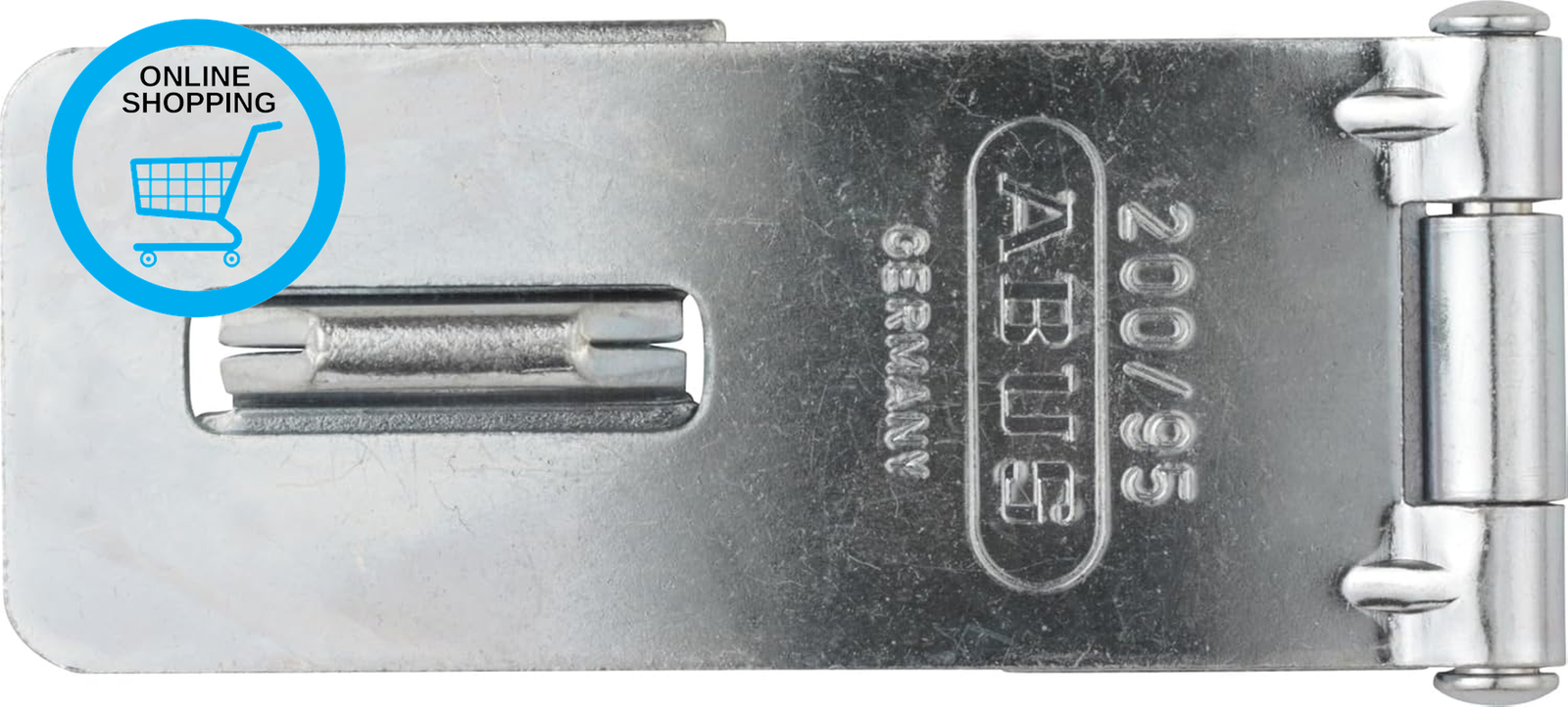 Hasp and Staple 200/95 - Device for Padlocks - for Smashing Doors -  Security Le