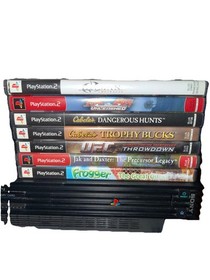 Sony Playstation 2 PS2 Fat Console Bundle SCPH-30001 Tested & Working With Games