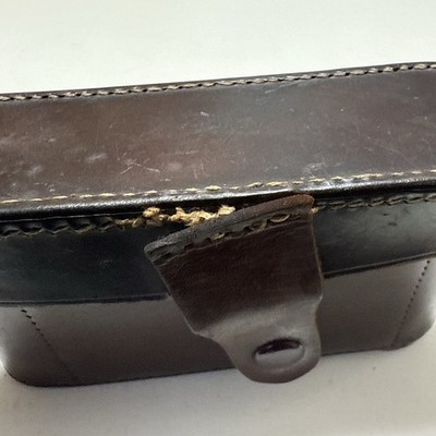 AS IS] Leica Red Brown Leather Case Vintage Camera for IIIC , IIF