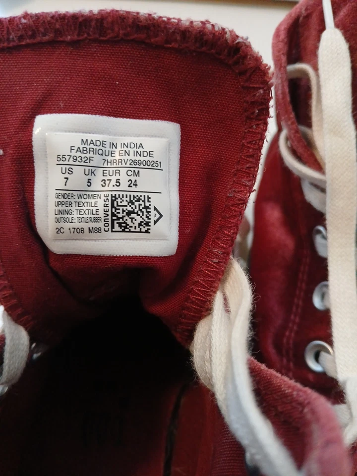 Chuck Taylor Hi Tops Camurça Marrom Feminina Tamanho 7 - Imagem 2 de 4