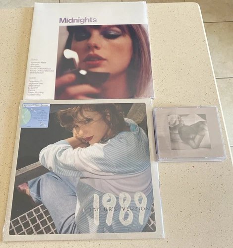 Taylor Swift 1989 (Aquamarine Green Vinyl) + Midnights Vinyl & Tortured Poets CD