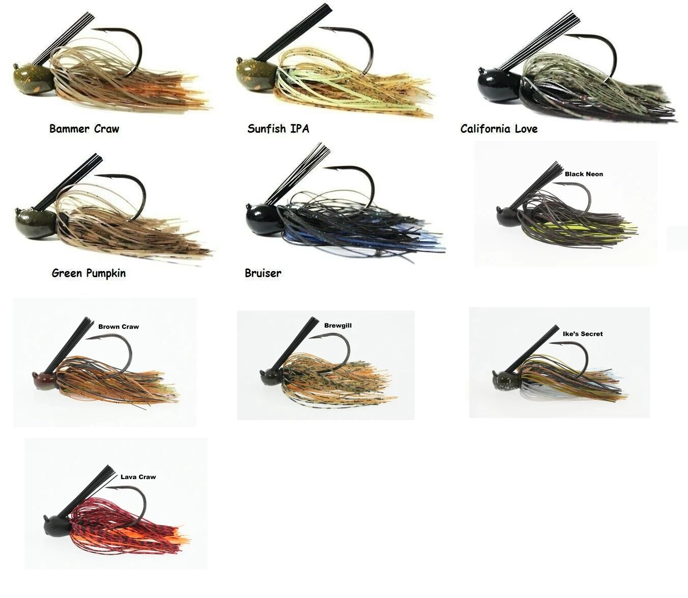 Missile Baits Ike's Mini Flip Jig - Choice of Colors and Sizes