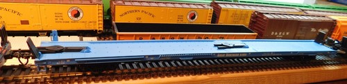 ATHEARN, THREE CUSTOM 85' ALL PURPOSE FLAT CARS FOR CIRCUS RAMP LOADING HO SCALE - Picture 7 of 22