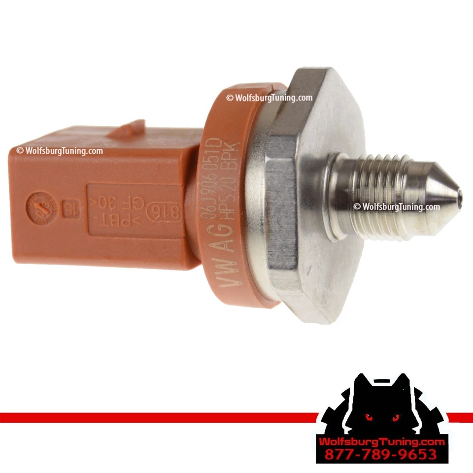 Sensor de empuje de presión de combustible genuino VW Audi A3 A4 MK5 MK6 Tiguan Passat 2.0T 06+ Foto 4 de 4