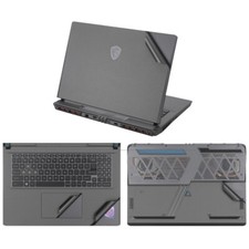 Grey Matte Laptop Sticker Skin Cover Protector for MSI Titan GP78HX MS-17S2 17"