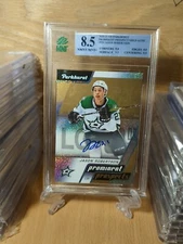 2020-21 Parkhurst Gold Auto #PP4 - Jason Robertson RC - MNT 8.5 Auto 10