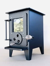 Tiny Wood Burning Stove Small House Home Hut Bus Camper Van Fireplace Woodstove