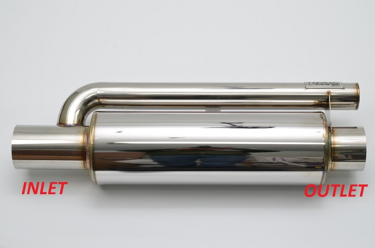 SteamＱ 1320 ultra quiet QW resonator muffler stainless steel universal 3