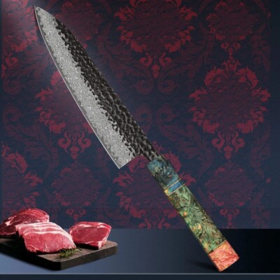 8  Japanese Damascus Steel Chef Knife Handmade Razor Sharp Pro