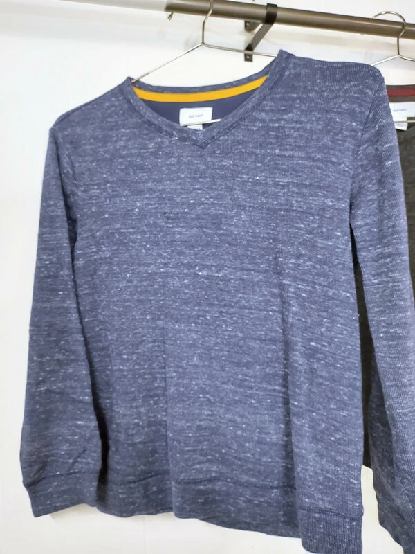 Old Navy Big Boys L (10-12) Lot of 2 Sweaters Blue Heathered and Gray - Image 4 of 4