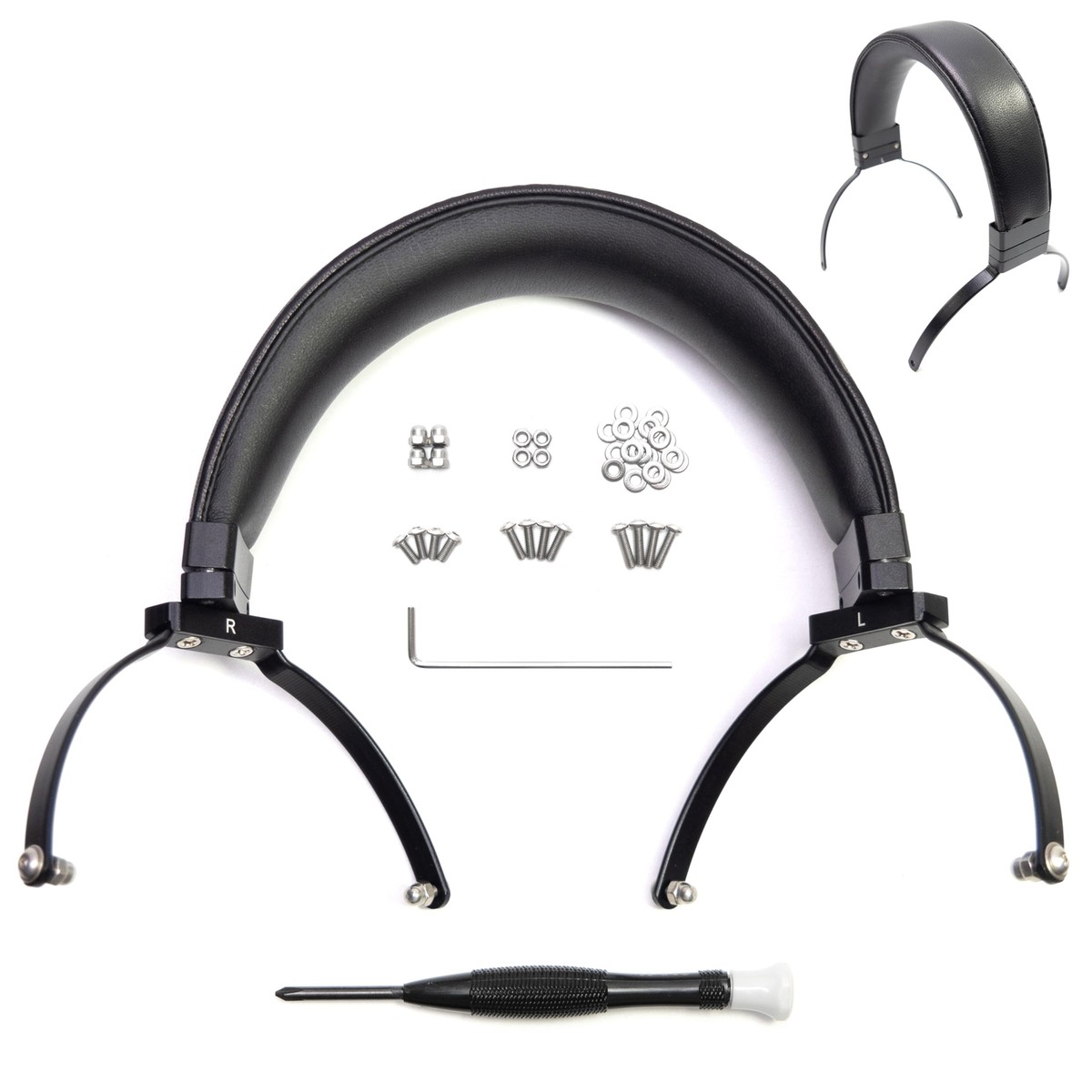Real Leather Metal Headband For Hifiman Arya Ananda Edition Real Leather Metal Headband For Hifiman Arya Ananda Edition