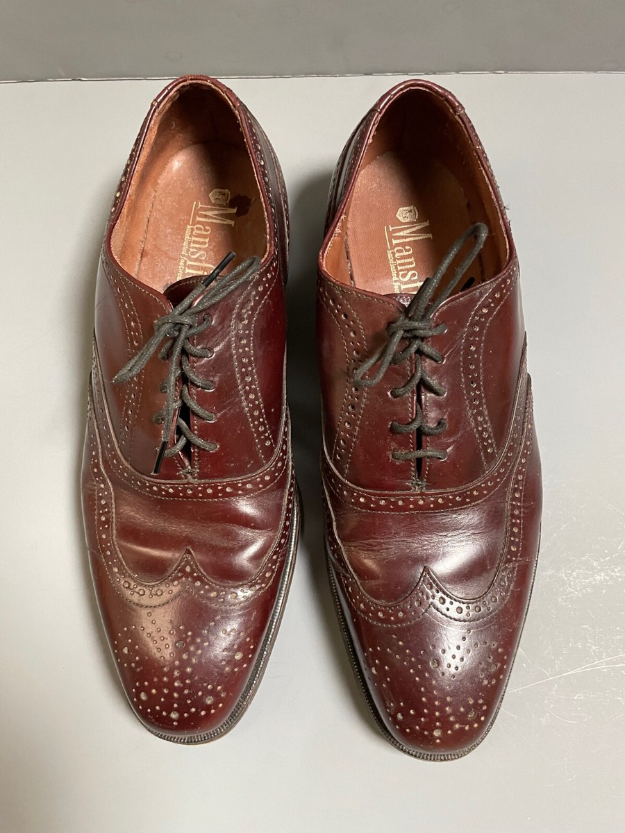 Vintage Mansfield Hand Crafted Leather Oxford Shoes | eBay display picture 2