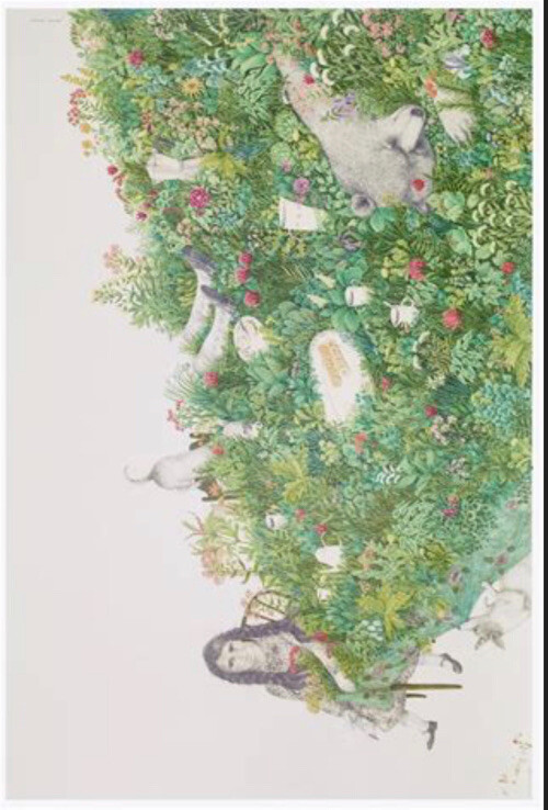 Joanna Conejo IKEA 2017 Art Event Drawing Watercolor Print 'around