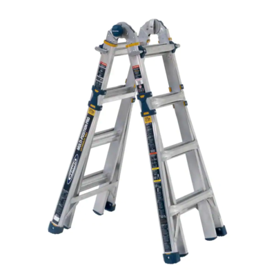 #ad WERNER Pro Ladder 18 Ft Reach Aluminum Multi Position 375 Lbs Load Capacity $271.69