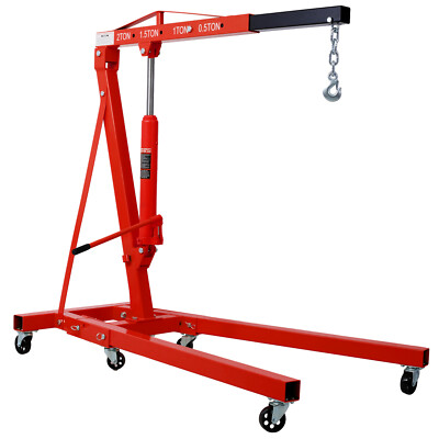 4000LBS Engine Hoist 2T Cherry Picker Shop Crane Folding Hydraulic Engine Lift