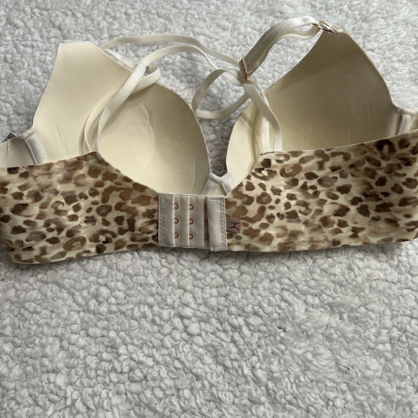 FILA Reggiseno T Shirt Danskin Intimi Leopardato Taglia 34C Elegante Liscio