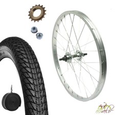 Ruota / Cerchio Posteriore 20 x 1.75 + Pignone 16 Denti + Copertone + Camera