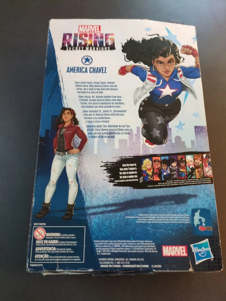 Marvel Rising Secret Warriors. America Chavez Action 12 inch Figure Damaged Box  - Изображение 3 из 3