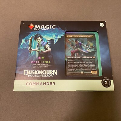MTG Duskmourn House of Horror Death Toll Commander Deck, New, Sealed