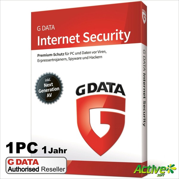 G Data Internet Security 2026 | 1 PC 1 Jahr | Vollversion GData Neu DE | Rechn.