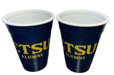 ETSU Alumni  Official Blue Cups'' LOT OF 2