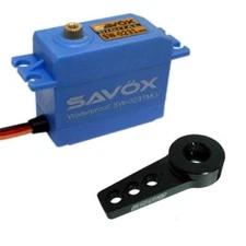 Savox SW-0231MG Waterproof High Torque STD Digital Servo W/FREE ALUMINUM HORN BK