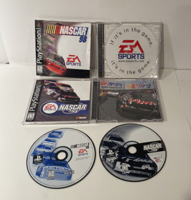 NASCAR 98 / 99 (Sony PlayStation 1, PS1) w/ Manual, Complete CIB Tested