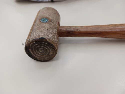 Rawhide wrapped mallet,  9" , mallet head 2 ozs. and 