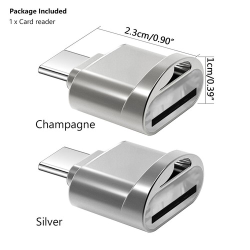 Micro SD Card Reader Adapter USB 3.1 Type C USB-C For Macbook PC Mobile OTG 99B - Picture 2 of 11