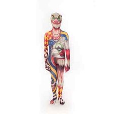 Kids Scary Clown Morphsuit Boys Girls Halloween Monster Costume Suit Pennywise