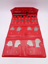 Starrett S167C Radius Gage 26 Piece Set with Pouch USA Made 1/64” - 1/2”