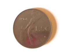 MONETE REPUBBLICA ITALIANA 50 LIRE VULCANO 1964 FDC DA ROTOLINO   - 8/17 ---