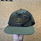 LOGO SCRIPT SUPREME CLOUDDED 5 PANNEAUX CAMO SNAPBACK   FW17