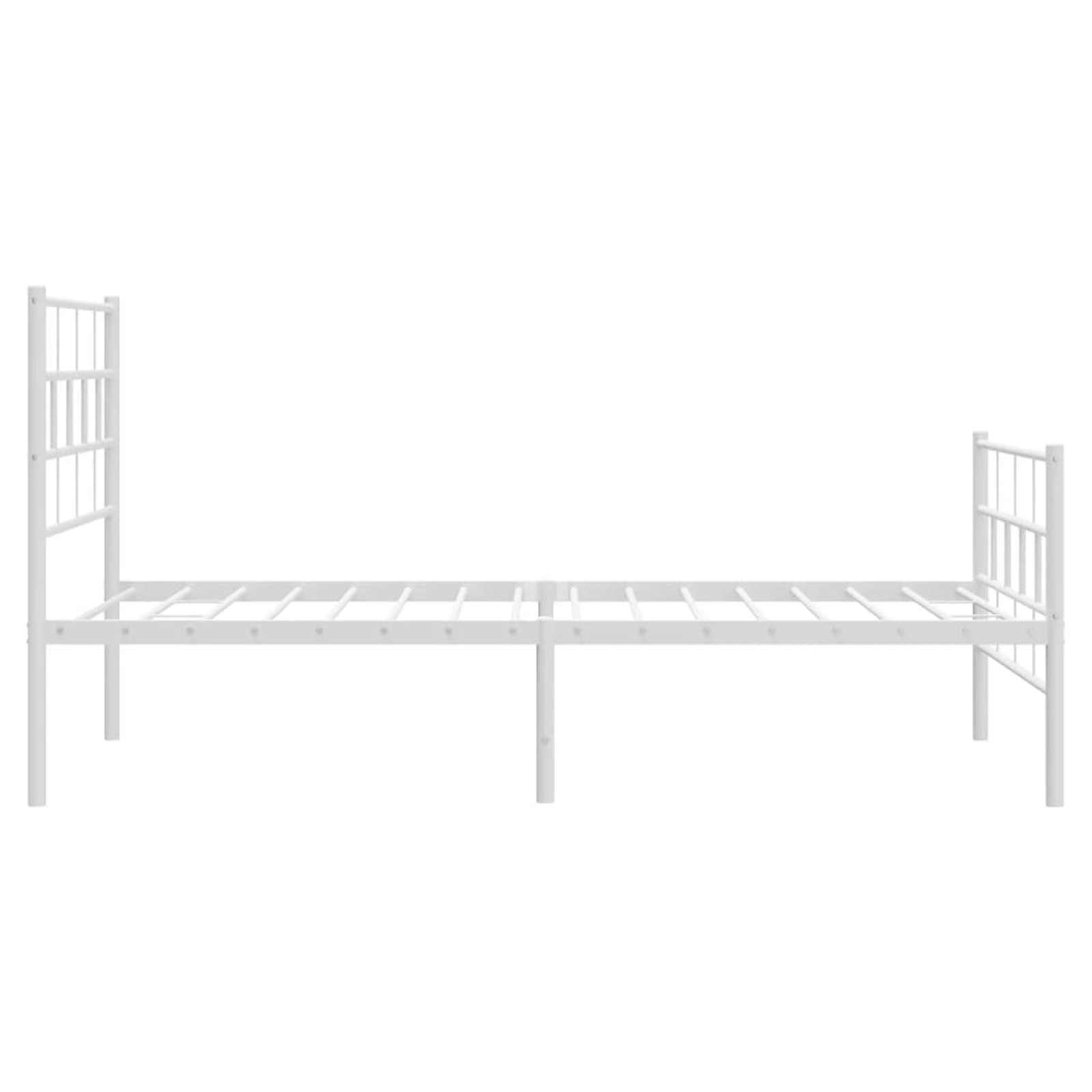 Metal Bed Frame with Headboard and Footboard White 107x203 A1W0 eBay