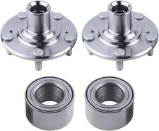 2 x Front Wheel Hub Bearing Assembly Compatible with 2012-2015 Honda Civic DX EX