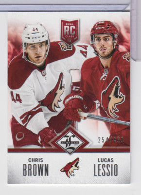 Brown/Lessio Coyotes 2012-13 Panini Limited Hockey 254/499 #R-PHX 122622AZCD55