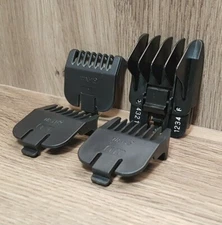 Genuine Wahl Trimmer Blade Guard Beard Stubble Comb Set + 6 Position Guide Comb