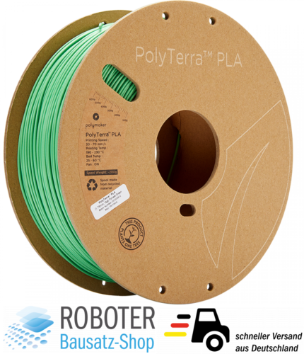 Polymaker PolyTerra PLA Filament Forrest Green 1.75mm 1kg 3D-Drucker - Bild 1 von 7