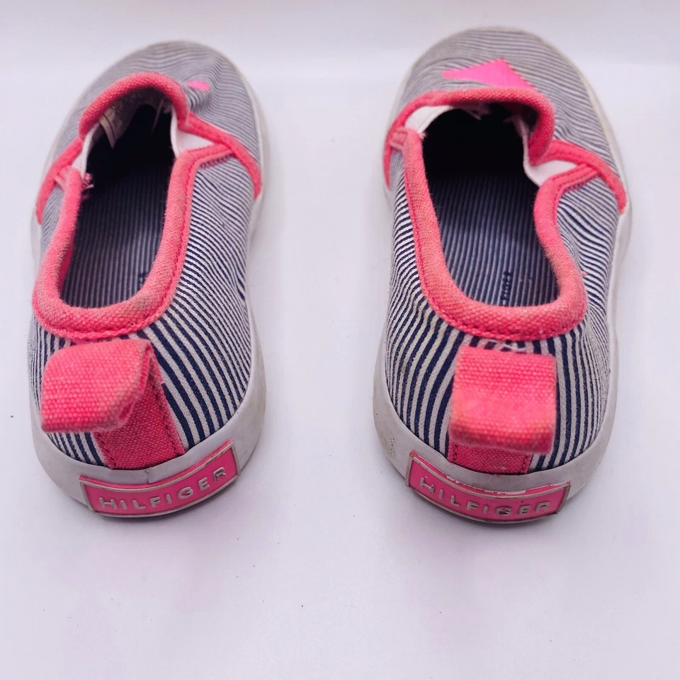 Tommy Hilfiger Toddler Girls Pink Heart Slip On Shoes 10 - Image 4 of 4