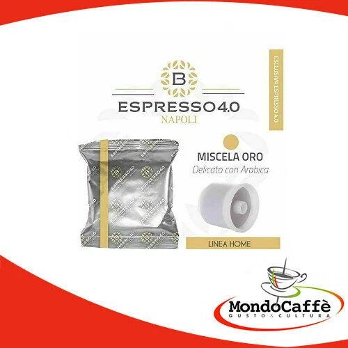 80 Capsule Caffe Compatibili Illy Iperespresso Espresso Miscela oro Barbaro