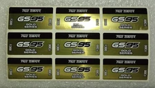 9 True Temper GS95 Gold Series R300 Golf Club Shaft Band Labels + 2 wedge bands