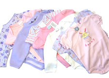 8 Lot Infant Baby Girls One Piece Bodysuit Rompers Guess etc Size 3-9 mos Easter