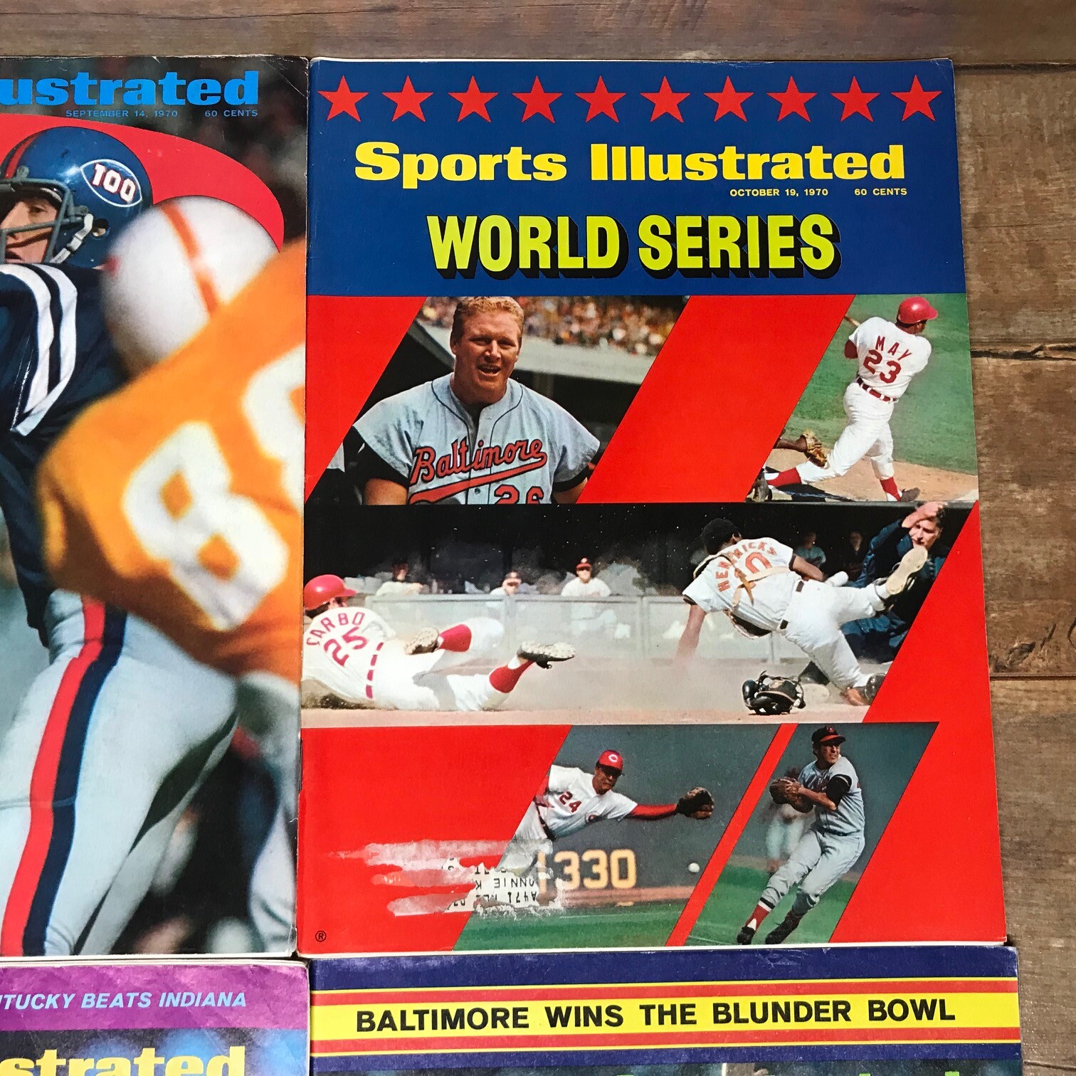 Vintage Sports Illustrated Back Issues Lot 1970 1971 Baseball Football Hockey eBay