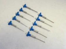 Lot of 10 E-Z-Hook 86-1 Blue Heavy Duty Test Terminal Connector 