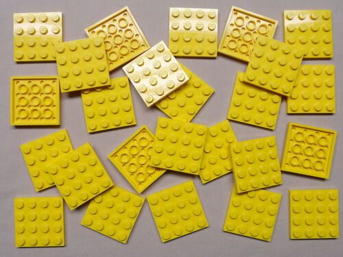 x25 NEW Lego Yellow Baseplates 4x4 Brick Building Plates - Picture 1 of 1