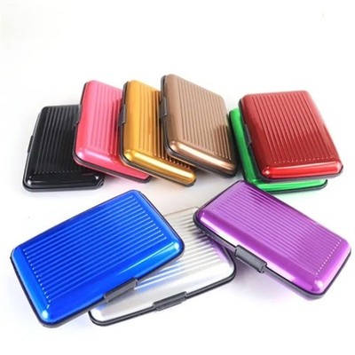 RFID-Block Aluminium Kreditkartenetui Sicherheit Brieftasche Business Etui Reise UK