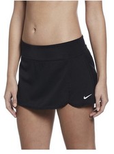 NIKE Women's Solid Board Swim Skirt NESS8203 BLACK NEW Size MEDIUM MSRP 56