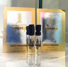 Paco Rabanne 1 Million Lucky Sample Spray 0.05oz / 1.5ml X 2 Vials