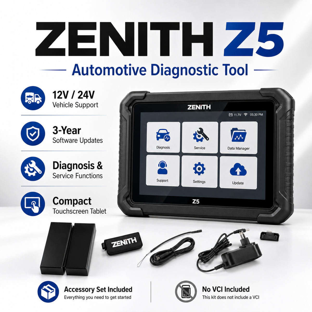 G- Scan Zenith Z5 Automotive Diagnostic Tool for 12V & 24V Vehicle